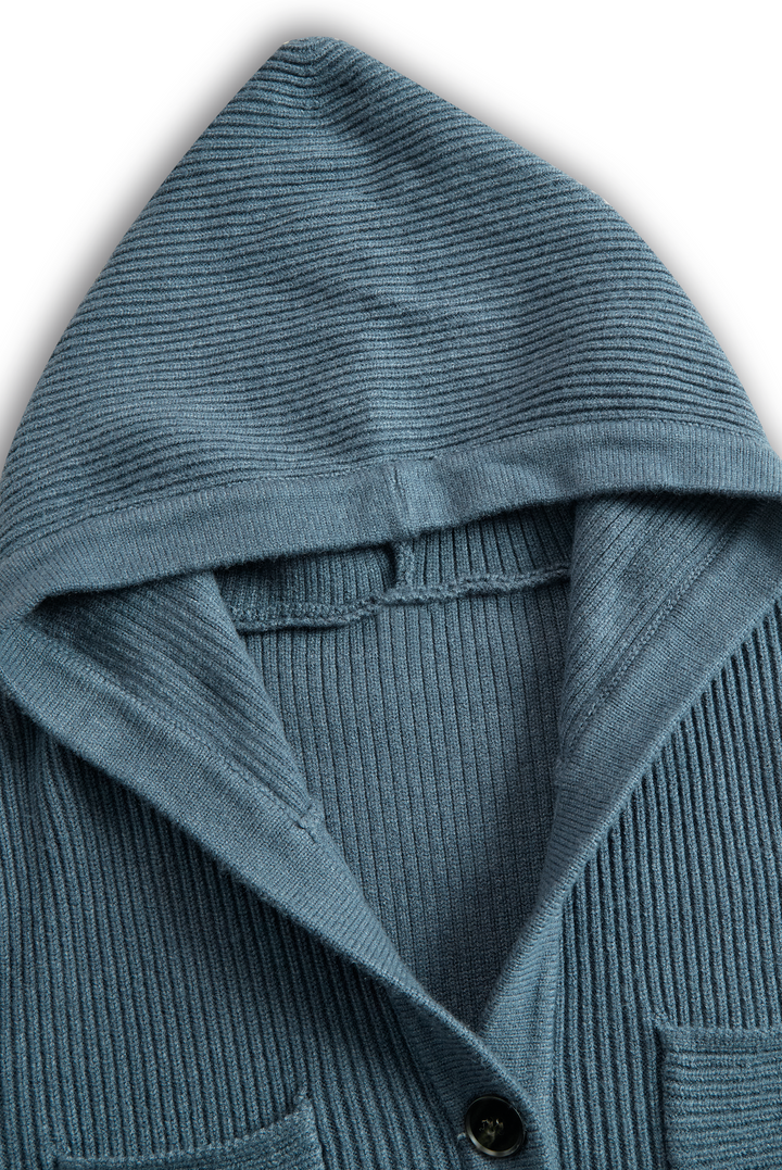 Tracy | Slim-fit Hooded Knitted Maxi Dress