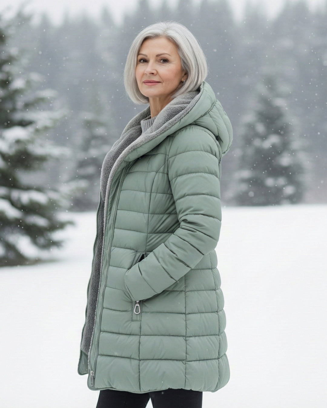 Camellia | Fleece Lined Puffer Coat