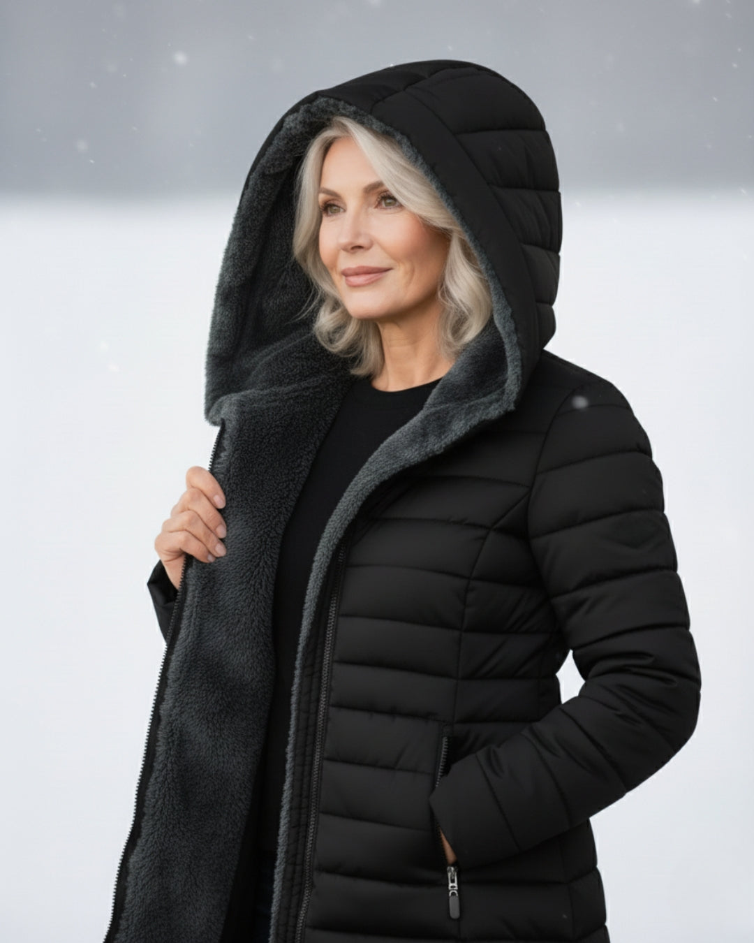 Camellia | Fleece Lined Puffer Coat
