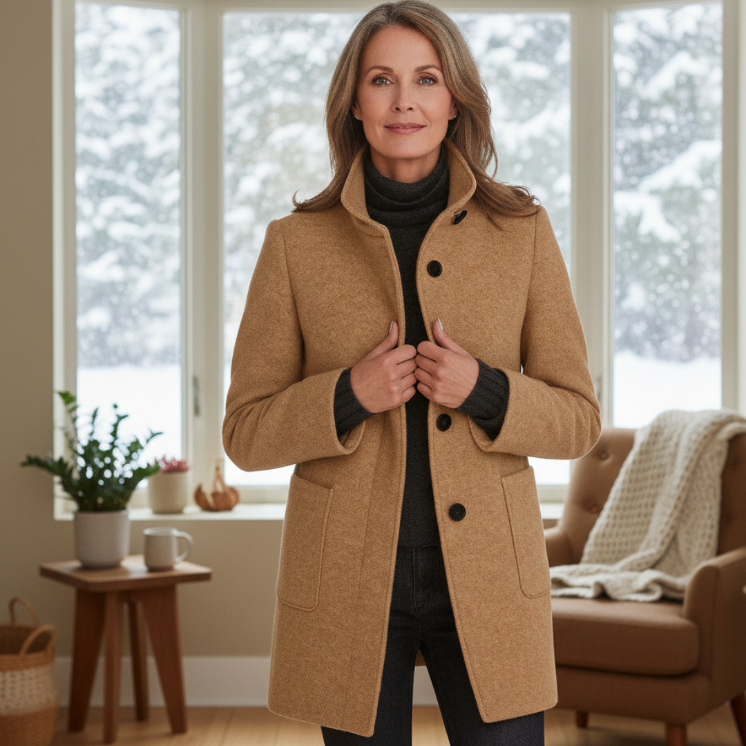 Anna | Elegant WinterCoat with High Collar
