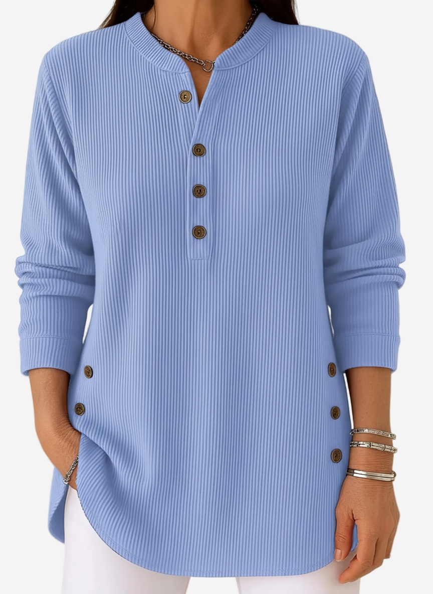 Margaret – Long Sleeve Solid Knit Sweater