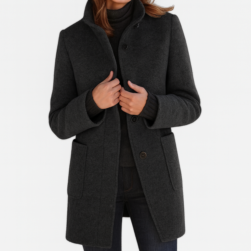 Anna | Elegant WinterCoat with High Collar