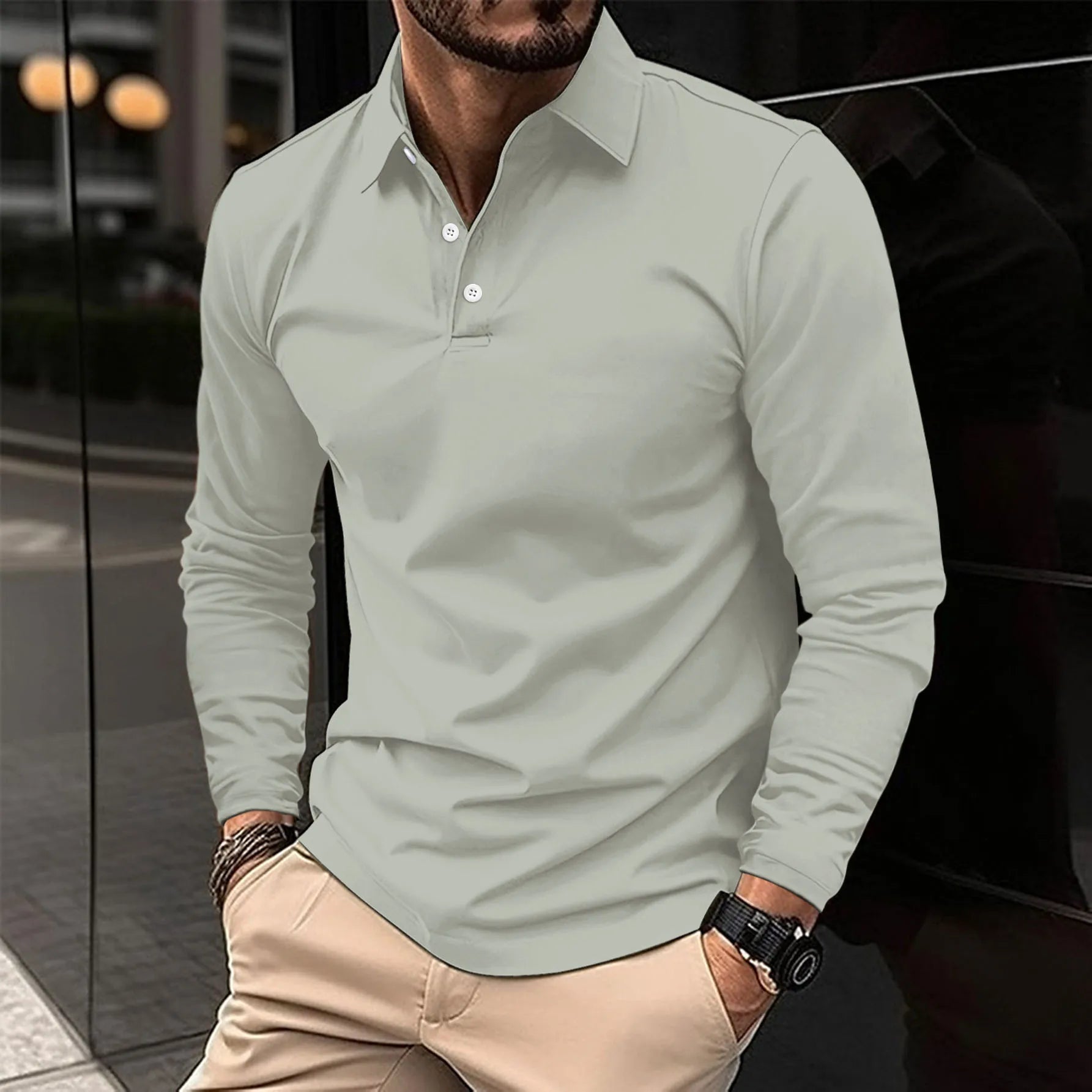 Nuno™ | Casual Long-Sleeved Polo