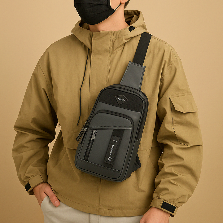 Large anti-theft messenger bag for men | Nathan