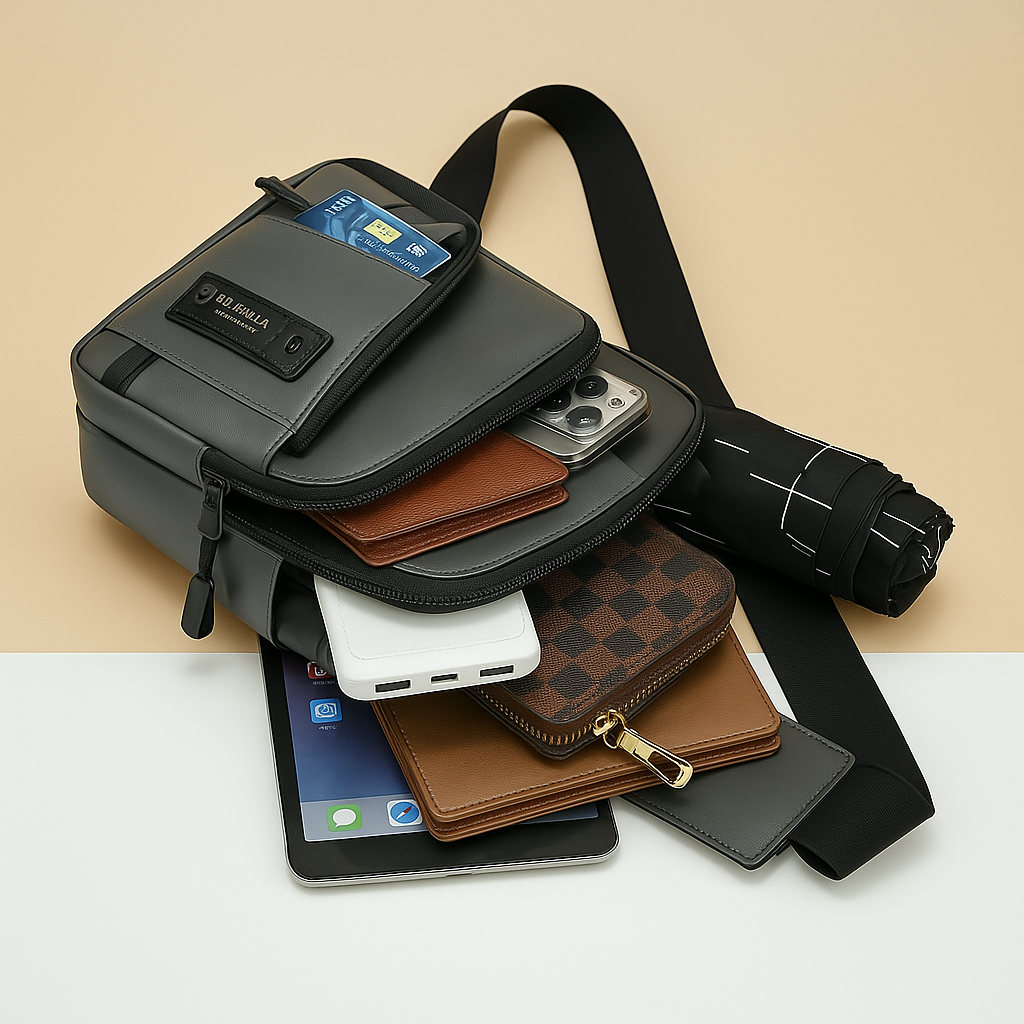 Large anti-theft messenger bag for men | Nathan