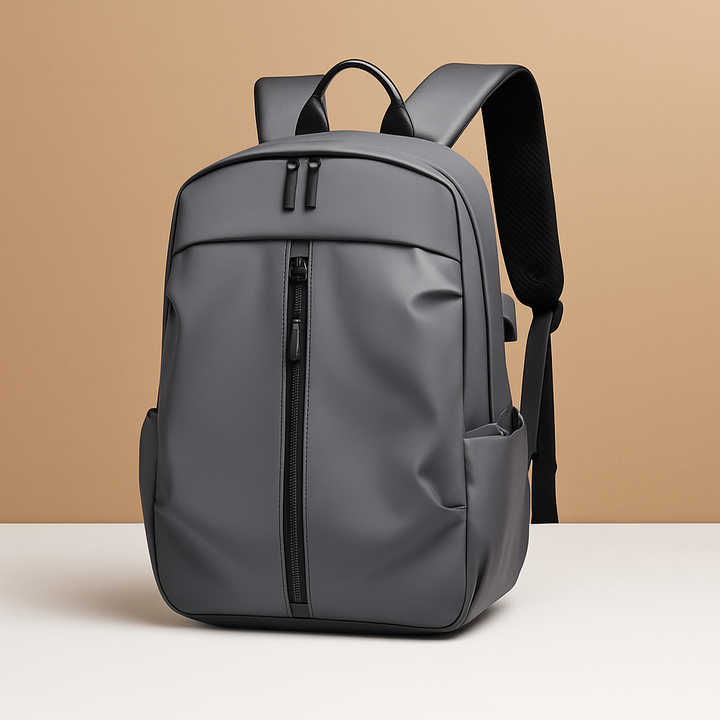 Water-resistant charging backpack | Ethan