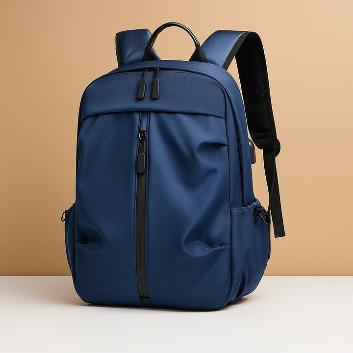 Water-resistant charging backpack | Ethan