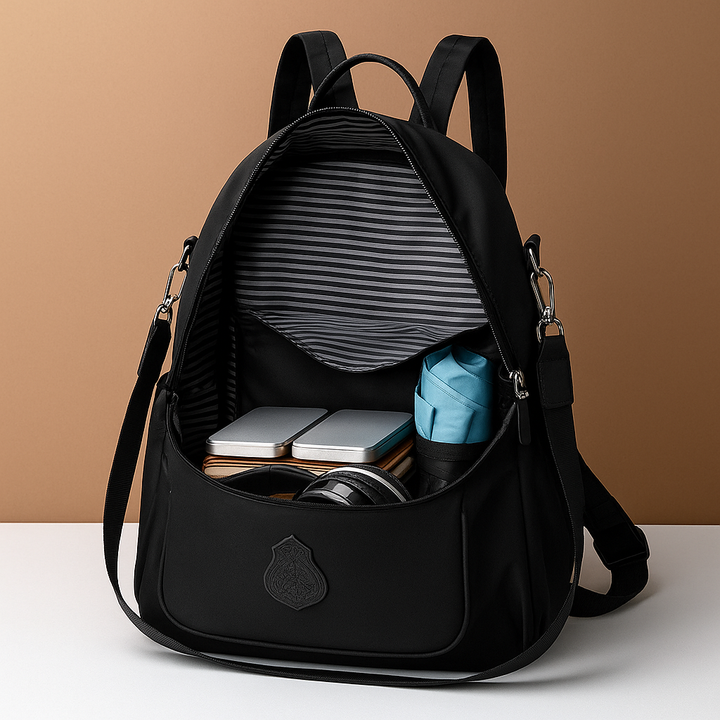 Water-resistant charging backpack | Ethan