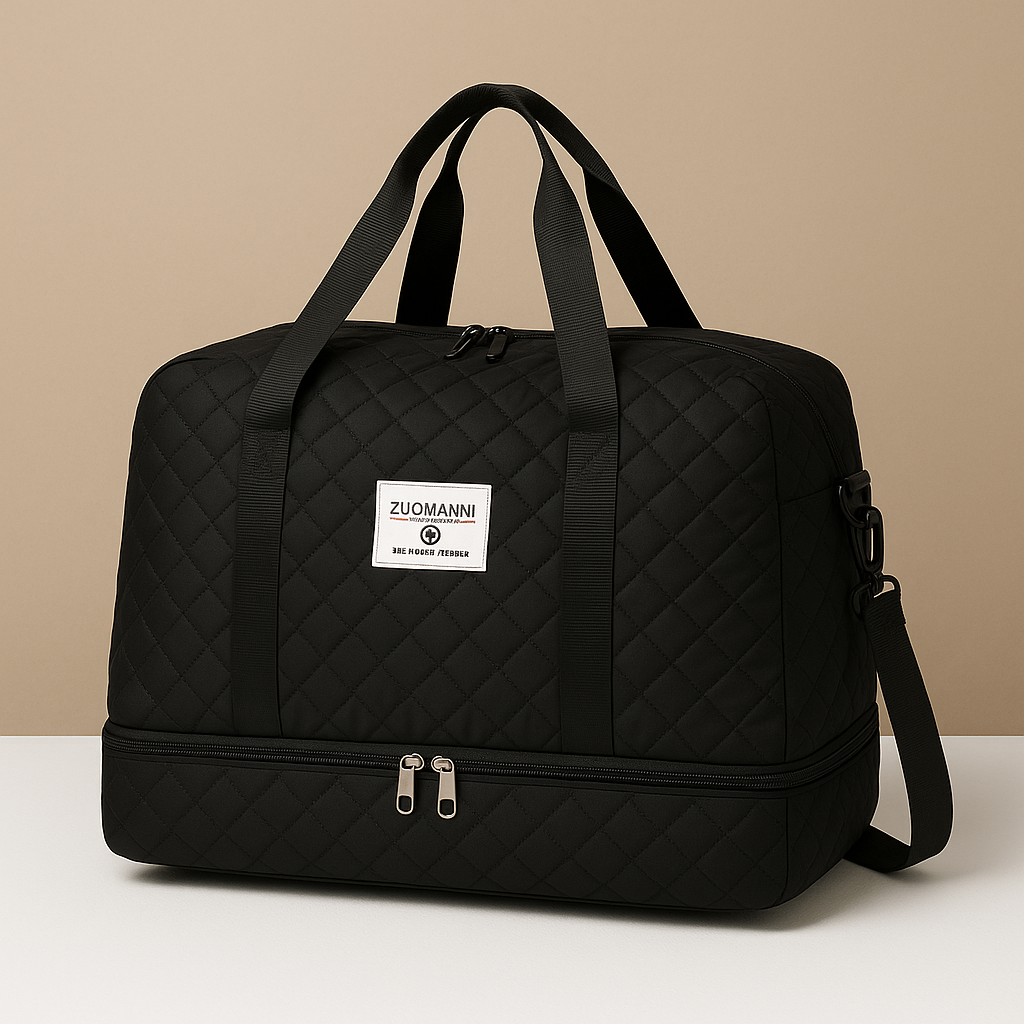 Weekender duffle bag with shoe compartment for women | Florence