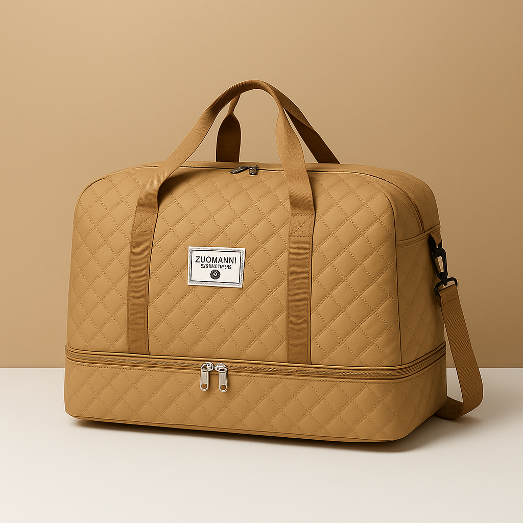 Weekender duffle bag with shoe compartment for women | Florence