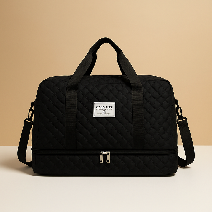 Weekender duffle bag with shoe compartment for women | Florence