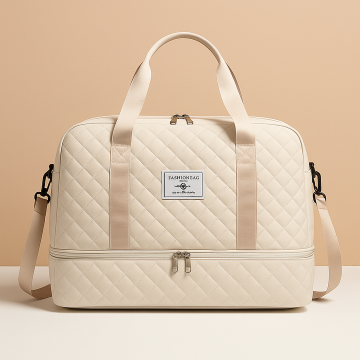 Weekender duffle bag with shoe compartment for women | Florence