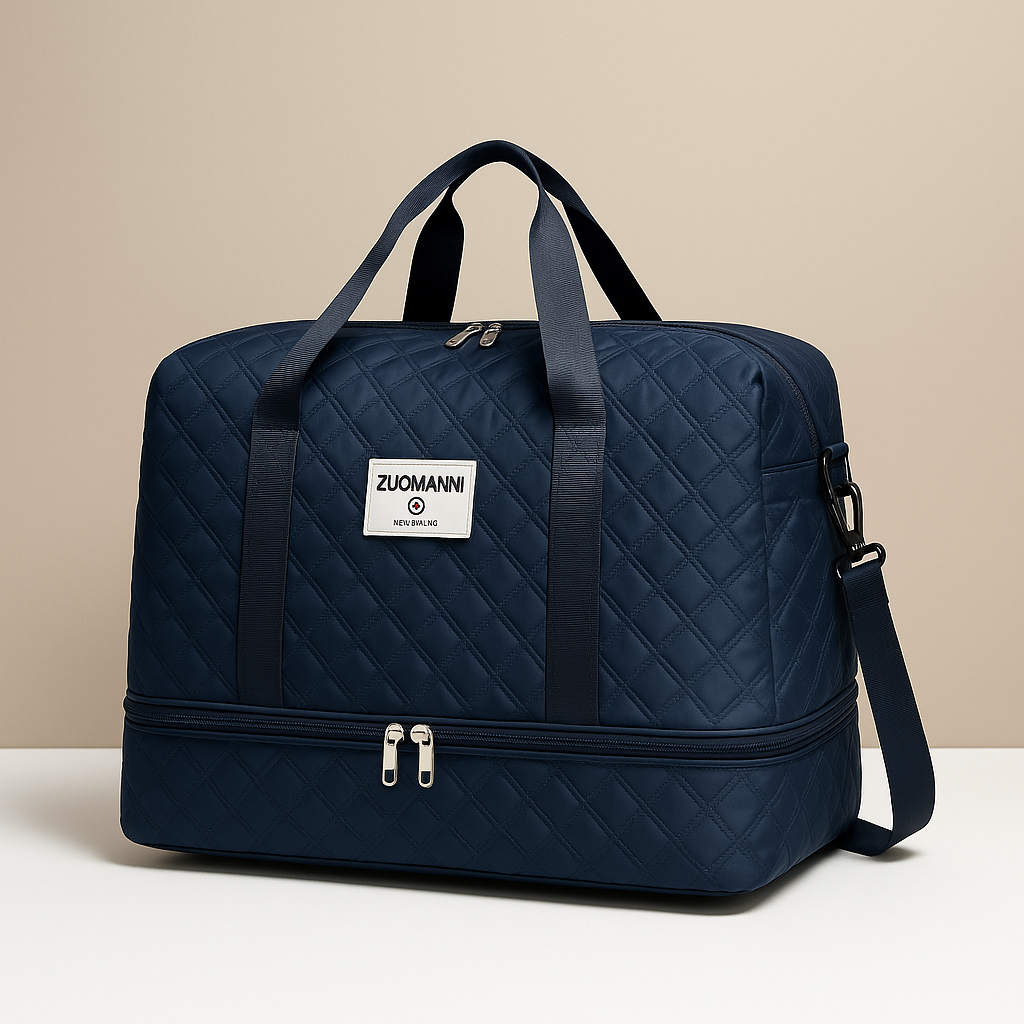 Weekender duffle bag with shoe compartment for women | Florence