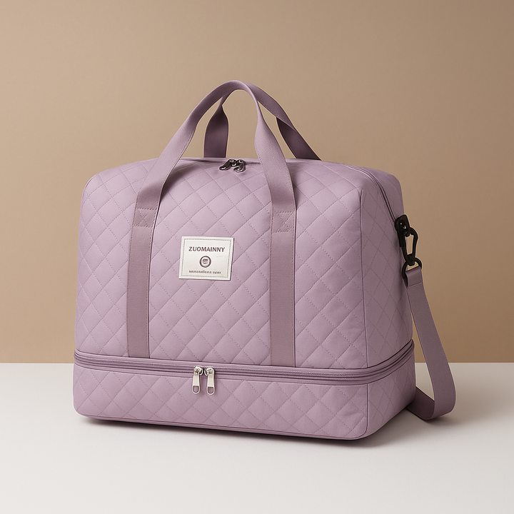 Weekender duffle bag with shoe compartment for women | Florence