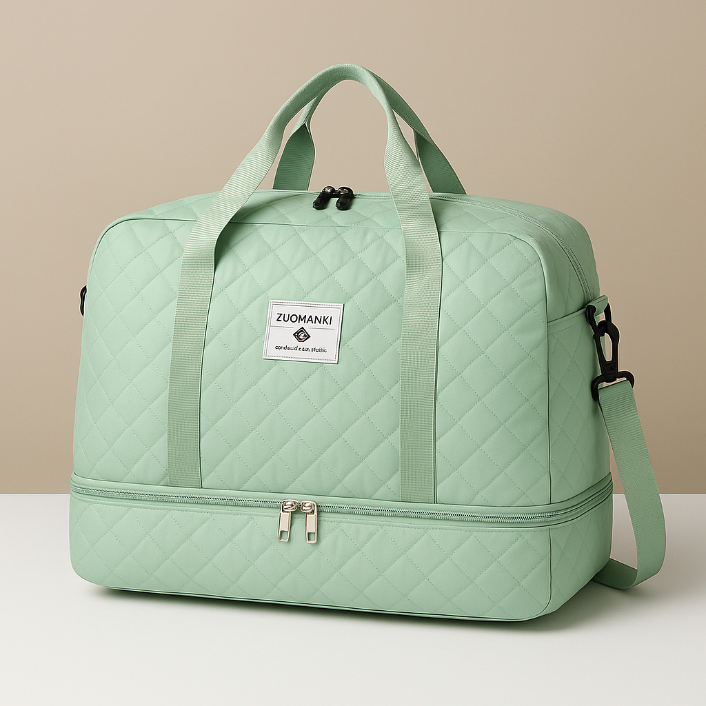 Weekender duffle bag with shoe compartment for women | Florence